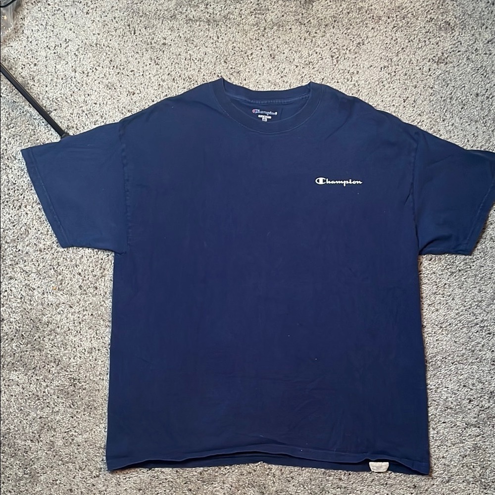 Champion Navy Blue Short Sleeve T Shirt Size XL
